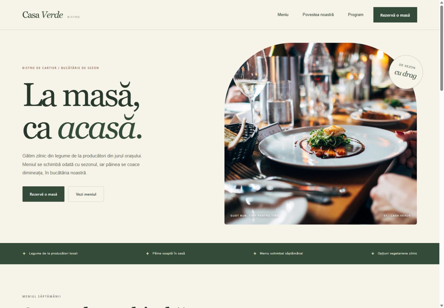 Previzualizare website Casa Verde