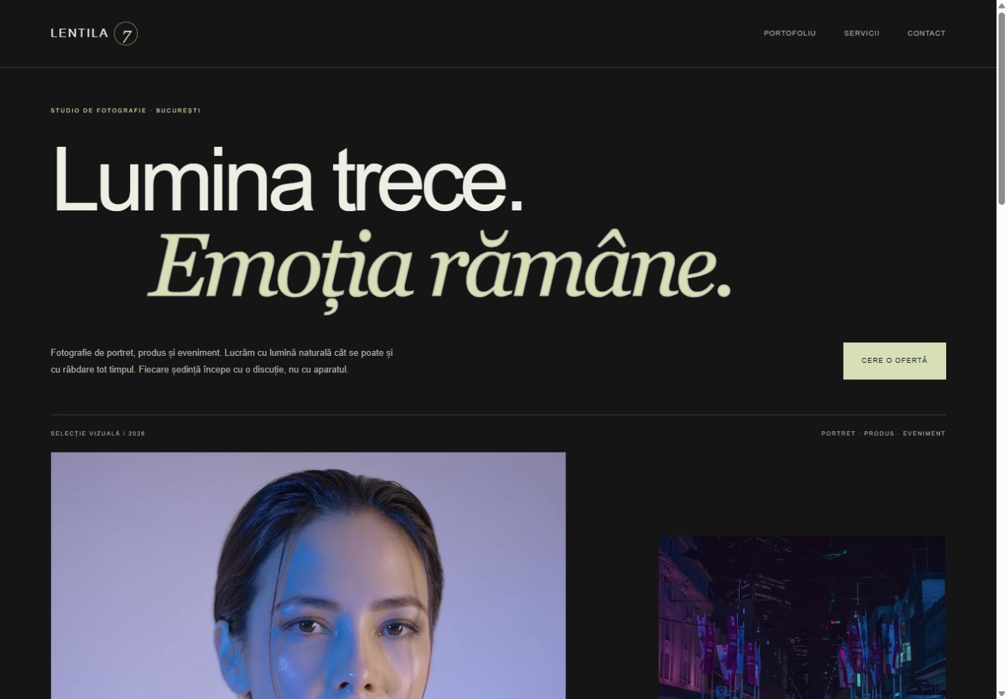Previzualizare website Lentila 7