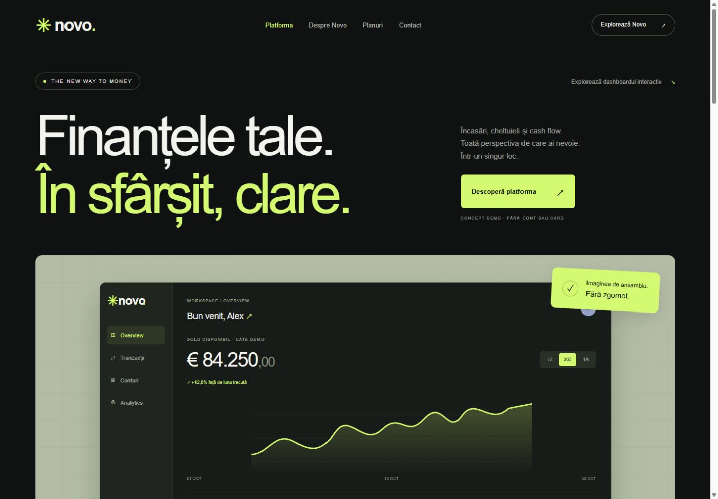Previzualizare website NOVO